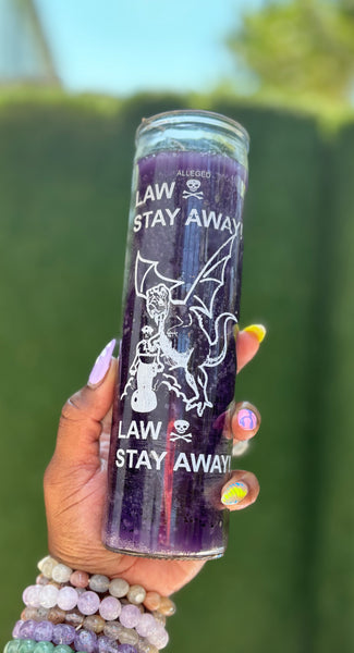 Law Stay Away Candle