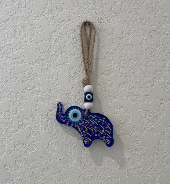 Lucky Elephant Evil Eye Hanger