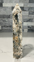 Natural Moss Agate Tower