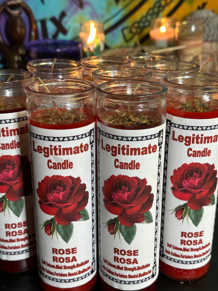 Fixed Rose 7 Day Candle