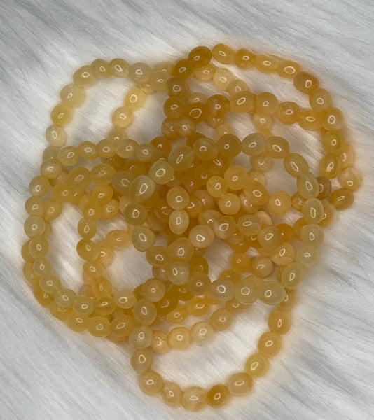 Honey Calcite Freeform Bracelet