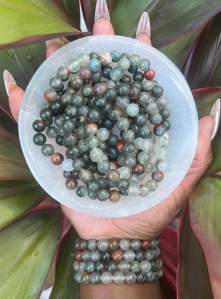 African Bloodstone Bracelet 8MM