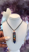 Copper Wrapped Lapis Lazuli Necklace