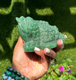 Green Aventurine Lucky Frog